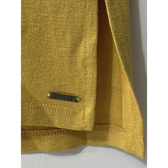 NWT Orvis Women's Short Sleeve V-Neck Tunic Knit Top Size XXL - Yellow - Picture 3 of 8